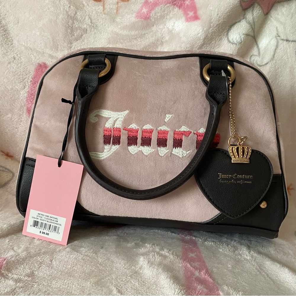 Juicy Couture Retro Vibe Pink Satchel